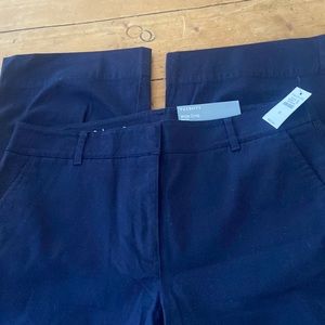 Navy NWT Talbots wide crop pants